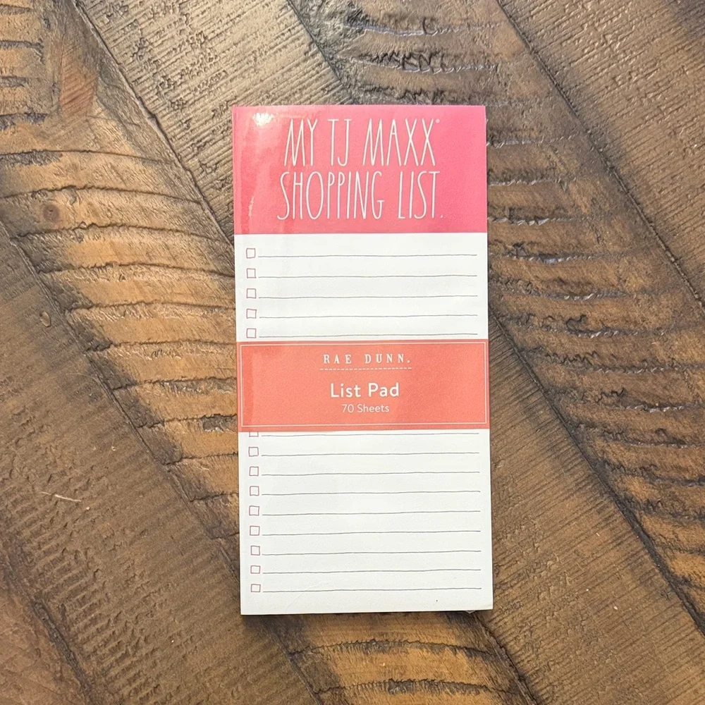 Rae Dunn List Pad MY TJMAXX SHOPPING LIST